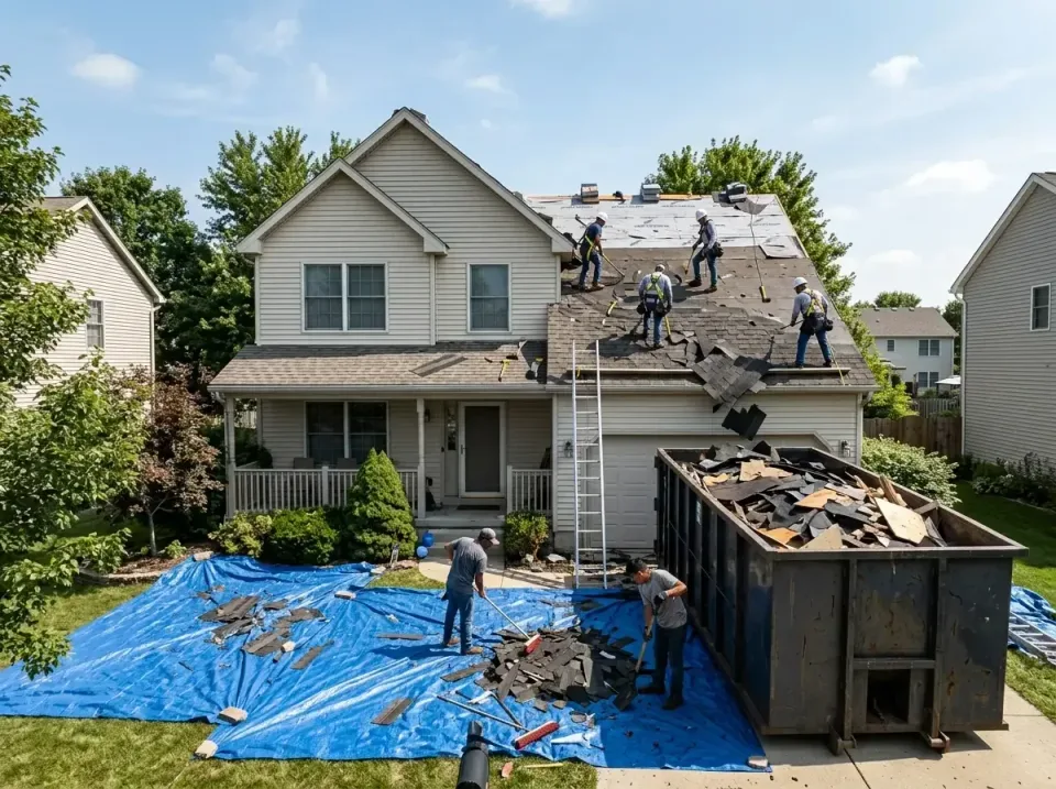 roof-replacement-debris-remova-004 — frequently asked questions, Cheapest Dumpster Rentals in Westwood Lakes, FL